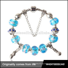 Pulsera adolescente popular de los colgantes del cacahuete de los granos azules calientes de la venta